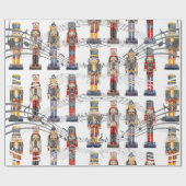 Wrapping Paper von Musical Nutcracker Soldiers Geschenkpapier (Flach)
