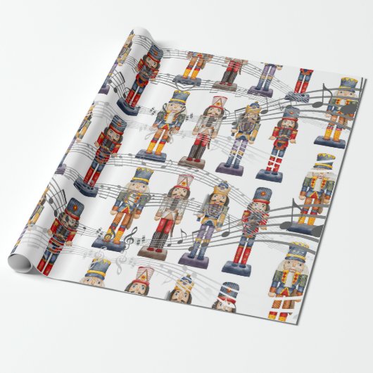 Wrapping Paper von Musical Nutcracker Soldiers Geschenkpapier (Ungerollt)