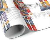 Wrapping Paper von Musical Nutcracker Soldiers Geschenkpapier (Rolleneckpunkt)