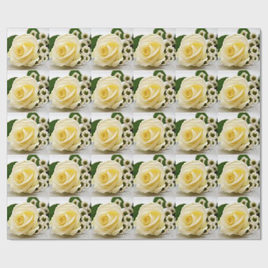 Wrapping Paper von White Rose Valentine Geschenkpapier (Flach)