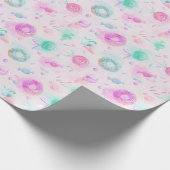 Wrapping Paper Watercolor-Süßigkeiten Geschenkpapier (Ecke)