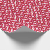 Wrapping Paper Wavy Block Print MCM Geometric Geschenkpapier (Ecke)