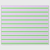 Wrapping Paper (Weißes, Lilac und grüne Streifen) Geschenkpapier (Flach)