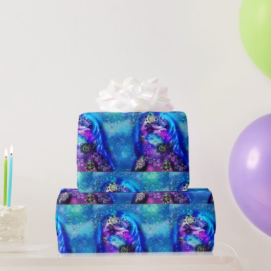 Wrapping Paper - Whimsical Dolphin Gift Wrap Blue Geschenkpapier (Partygeschenke)