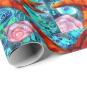 Wrapping Paper Whimsifish Seashells Beach Geschenkpapier (Rolleneckpunkt)