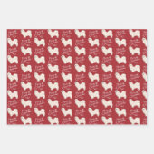 Wrapping Paper White Tibetan Spaniel Geschenkpapier Set (Vorderseite 3)