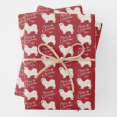 Wrapping Paper White Tibetan Spaniel Geschenkpapier Set (Beispiel)