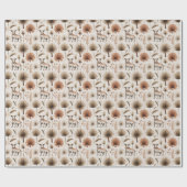 Wrapping paper with a delicate botanical pattern geschenkpapier (Flach)