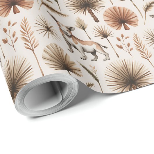Wrapping paper with a delicate botanical pattern geschenkpapier (Rolleneckpunkt)