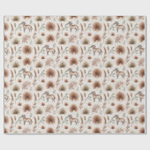 Wrapping paper with a pattern of brown and white geschenkpapier (Flach)