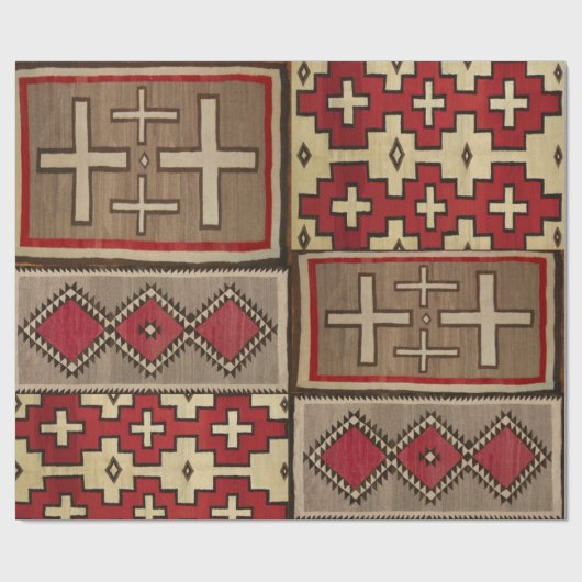 wrapping paper with navajo rug motif geschenkpapier (Flach)