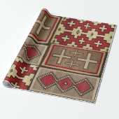 wrapping paper with navajo rug motif geschenkpapier (Ungerollt)