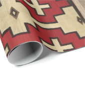 wrapping paper with navajo rug motif geschenkpapier (Rolleneckpunkt)