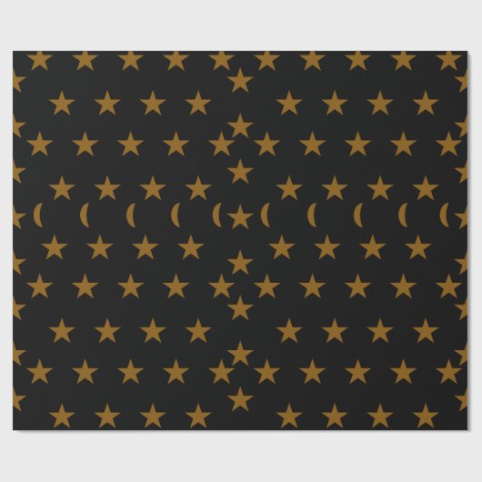 Wrapping paper with Stars Geschenkpapier (Flach)