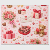 Wrapping Paper - wrapping love Geschenkpapier (Flach)