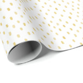 Wrapping Paper - Yellow Dots Geschenkpapier (Rolleneckpunkt)