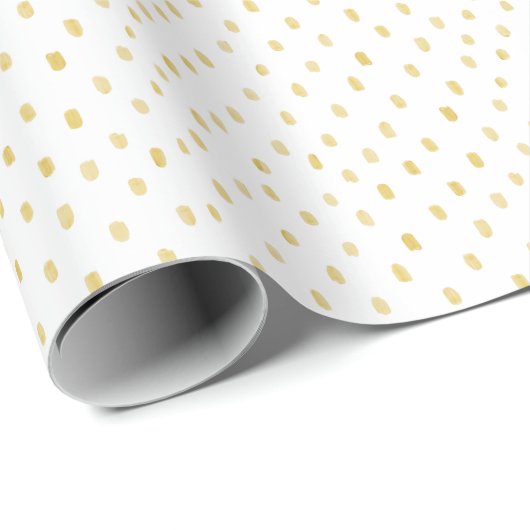 Wrapping Paper - Yellow Dots Geschenkpapier (Rolleneckpunkt)
