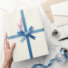 Wrapping Paper - Yellow Dots Pattern Geschenkpapier