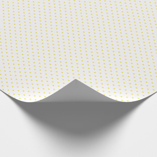 Wrapping Paper - Yellow Dots Pattern Geschenkpapier (Ecke)