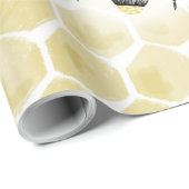 Wrapping Paper zu Bienen und Honeycomb Geschenkpapier (Rolleneckpunkt)