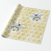 Wrapping Paper zu Bienen und Honeycomb Geschenkpapier (Ungerollt)