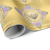 Wrapping Paper zum 24. Opal Anniversary Geschenkpapier (Rolleneckpunkt)