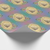 Wrapping Paper zum 24. Opal Wedding Anniversary Geschenkpapier (Ecke)