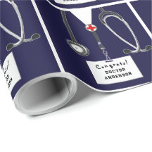 Wrapping Paper zum Abschluss von Medizinschulen