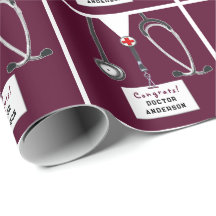 Wrapping Paper zum Abschluss von Medizinschulen
