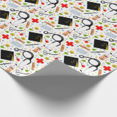 Wrapping Paper zum Abschluss von Medizinschulen Geschenkpapier (Ecke)