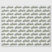 Wrapping Paper zum afrikanischen Grau-Papagei-Part Geschenkpapier (Flach)