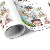Wrapping Paper zum Foto der personalisierten Mutte Geschenkpapier (Rolleneckpunkt)