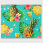 Wrapping Paper zum Thema Ananas Geschenkpapier (Flach)