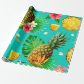 Wrapping Paper zum Thema Ananas Geschenkpapier (Ungerollt)