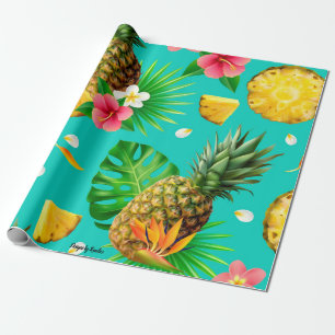 Wrapping Paper zum Thema Ananas Geschenkpapier