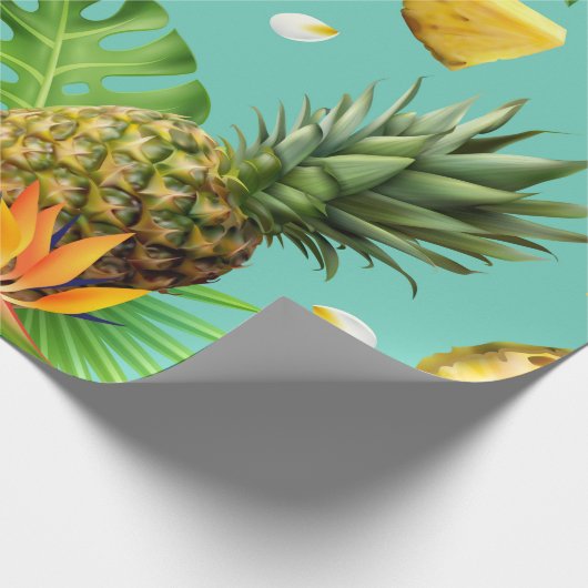 Wrapping Paper zum Thema Ananas Geschenkpapier (Ecke)