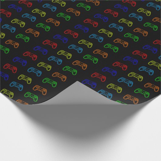 Wrapping Paper zum Thema Gaming Geschenkpapier (Ecke)