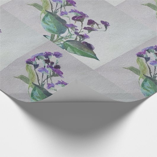 Wrapping Paper zur Blume von Violett Geschenkpapier (Ecke)