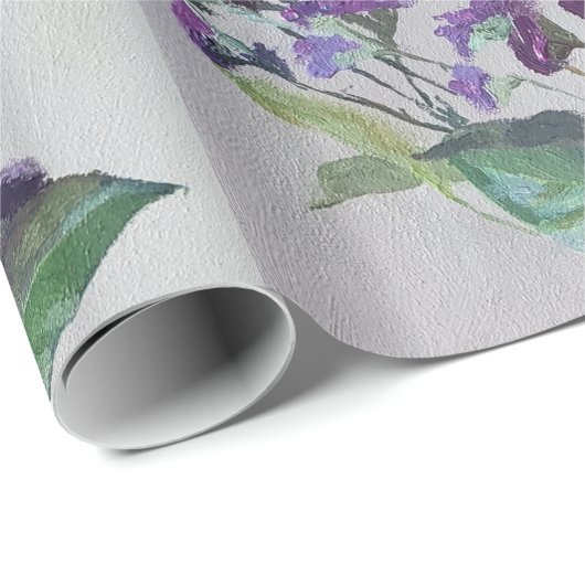 Wrapping Paper zur Blume von Violett Geschenkpapier (Rolleneckpunkt)
