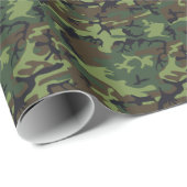 Wrapping Paper zur Camouflage von Army Woodland Geschenkpapier (Rolleneckpunkt)
