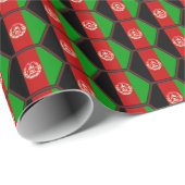 Wrapping Paper zur Flagge Afghanistans Geschenkpapier (Rolleneckpunkt)
