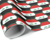 Wrapping Paper zur Flagge des Irak Geschenkpapier (Rolleneckpunkt)