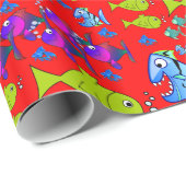 Wrapping Papier Fish Geschenkpapier (Rolleneckpunkt)