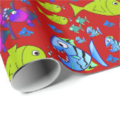 Wrapping Papier Fish Geschenkpapier (Rolleneckpunkt)