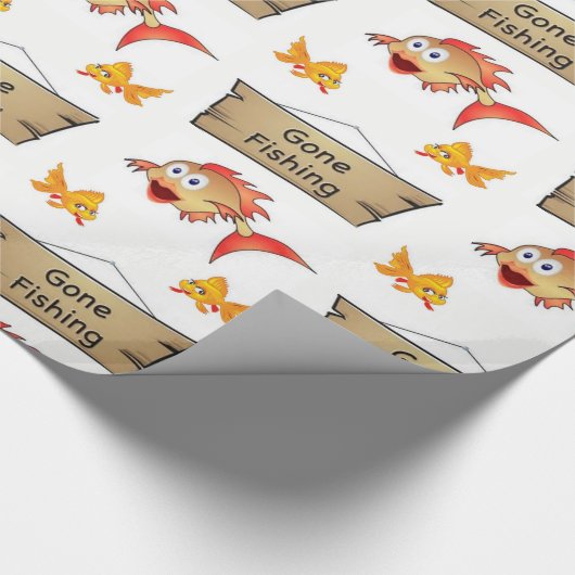 Wrapping Papier Fish Geschenkpapier (Ecke)