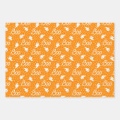 Wrapping-Papier für Halloween mit Geistermuster Geschenkpapier Set (Vorderseite 2)