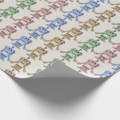 Wrapping-Papier für Roboter und Getriebe Geschenkpapier (Ecke)