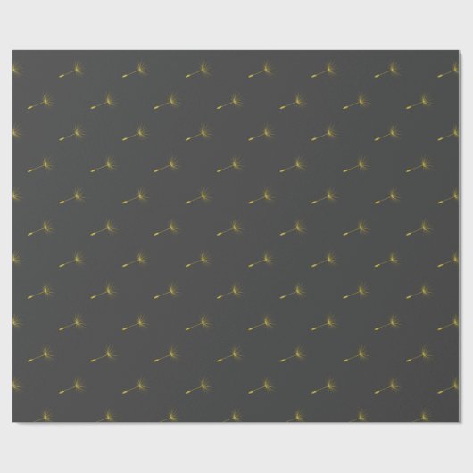 Wrapping Papier gelb/grau Geschenkpapier (Flach)