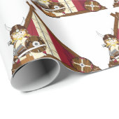 Wrapping Papr - Viking Warrior Geschenkpapier (Rolleneckpunkt)