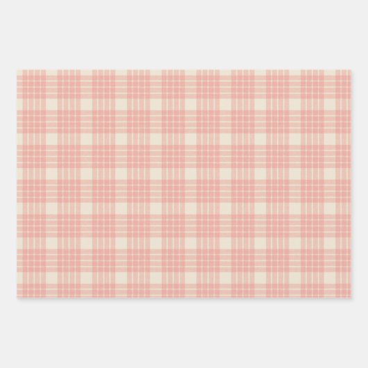 Wrapping retro gingham paper for Christmas Geschenkpapier Set (Vorderseite)